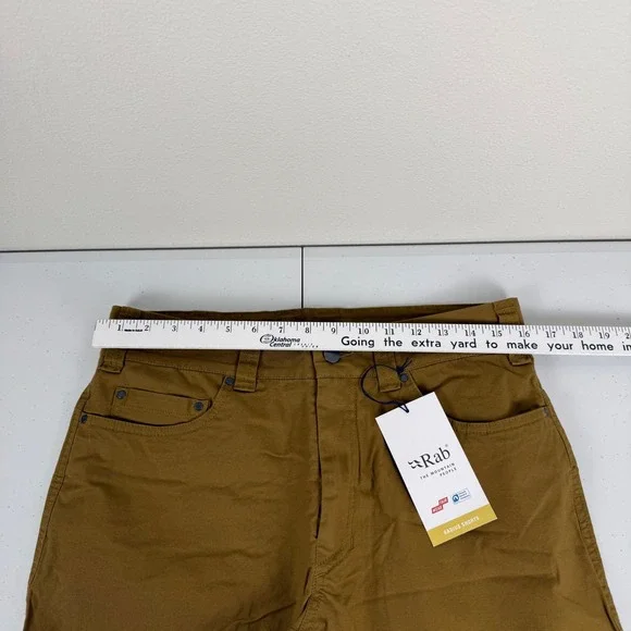 Rab Radius Shorts Men 32 Cumin Brown Gorpcore Hiking Outdoor QBU-67 - Picture 7 of 9